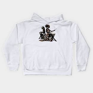 Afrocentric Women Drums Kids Hoodie